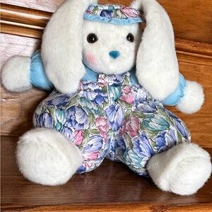 Floral Plush Bunny Toy